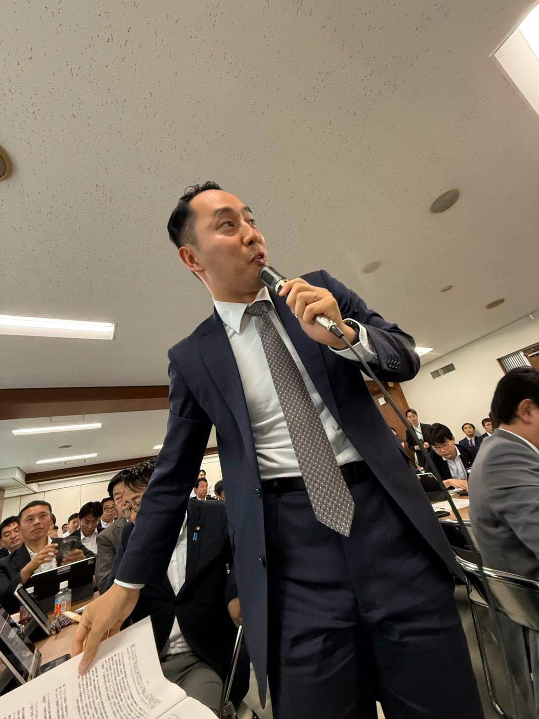 自民党政調全体会議での発言